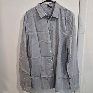 Like New ASOS Design XL Long Tall XLT Striped Men's Long Sleeves Shirt